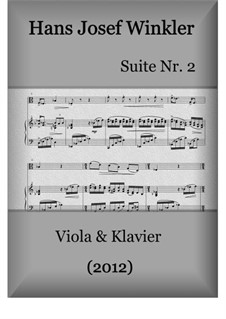 Suite Nr.2 mit drei Tänzen: Duo mit Viola by Hans Josef Winkler