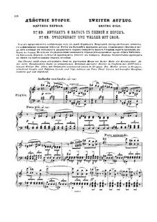 Vollstandige Oper: Akt II, Bilder IV-V – Klavierauszug mit Singstimmen by Pjotr Tschaikowski