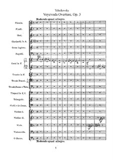 Der Woiwode, TH 1 Op.3: Ouvertüre by Pjotr Tschaikowski