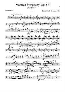 Manfred-Sinfonie, TH 28 Op.58: Cellostimmen by Pjotr Tschaikowski