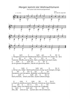 Morgen kommt der Weihnachtsmann von folklore - Noten auf MusicaNeo