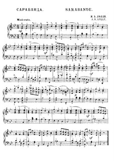 Sarabande: Version für Klavier by Jean-Baptiste Lully