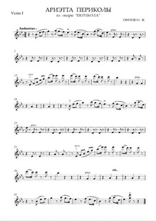 La Périchole: Arietta of Périchole – strings parts by Jacques Offenbach