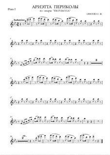 La Périchole: Arietta of Périchole – woodwinds parts by Jacques Offenbach