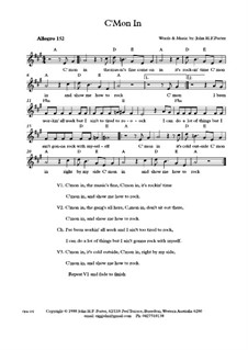 C'Mon In, Op.192: C'Mon In by JHFP