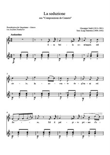 Lieder für Stimme und Klavier: La seduzione by Giuseppe Verdi