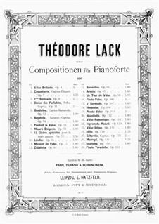 Istoriretta, Op.150: Für Klavier by Theodore Lack