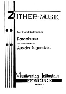 Paraphrase, Op.542: Paraphrase by Ferdinand Kollmaneck