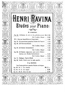 Etudes de Style et de Perfectionnement, Op.14: Nr.1-7 by Jean-Henri Ravina