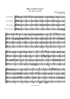 Ensemble version: For sax quartet AATB by folklore
