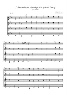 Vocal-instrumental version: Für Vier Gitarren by folklore