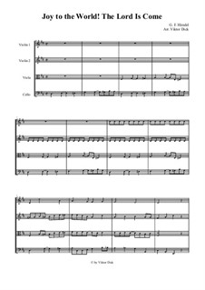 Ensemble version: Für Streichquartett by Georg Friedrich Händel