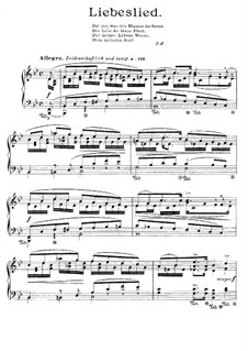 Mädchenlieder, Op.88: Nr.9 Liebeslied by Carl Reinecke