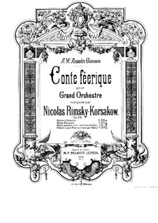 Fairytale, Op.29: Für Klavier, vierhändig by Nikolai Rimsky-Korsakov