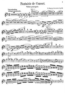 Konzert-Fantasie über zwei russische Themen, Op.33: Solostimme by Nikolai Rimsky-Korsakov