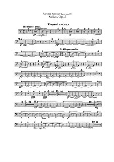 Sadko. Musikalische Gemälde, Op.5: Schlagzeugstimmen by Nikolai Rimsky-Korsakov
