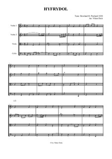 Praise the Lord Ye Heavens: Für Streichquartett by Rowland Huw Prichard