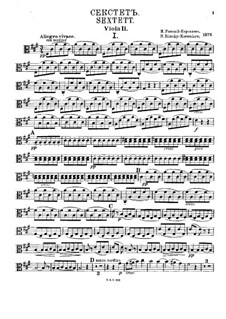 Sextett in A-Dur: Violastimme II by Nikolai Rimsky-Korsakov
