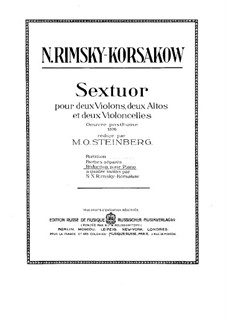 Sextett in A-Dur: Cellostimme I by Nikolai Rimsky-Korsakov