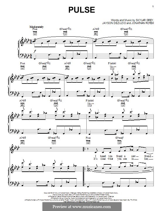 Pulse: Für Stimme und Klavier (oder Gitarre) by Jonathan Rotem, Jayson Dezuzio, Skylar Grey