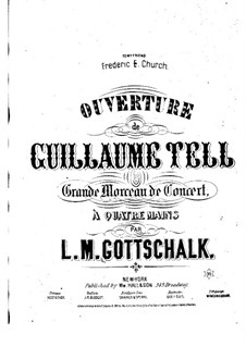 Ouvertüre: Für Klavier, vierhändig – Klavierstimme II by Gioacchino Rossini