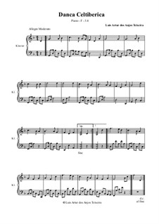 Celtiberian Dance: For piano - F by Anjos Teixeira