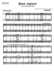 Panis angelicus: Für gemischten Chor by César Franck