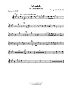 Fragmente: No.17, 44, 48, 53 – trumpet in Bb 2 (transposed part) by Georg Friedrich Händel