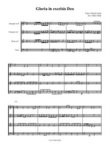 Gloria in Excelsis Deo: For brass ensemble by folklore