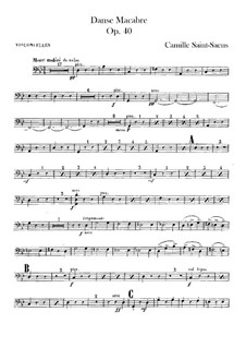 Totentanz, Op.40: Cellostimme by Camille Saint-Saëns