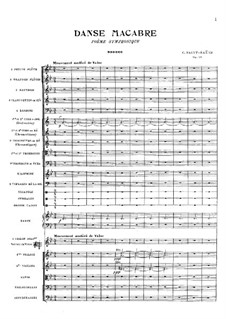 Totentanz, Op.40: Partitur by Camille Saint-Saëns