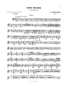 Totentanz, Op.40: Für Violine und Klavier by Camille Saint-Saëns