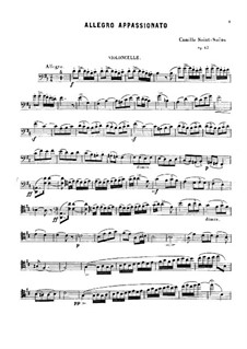 Allegro Appassionato, Op.43: Für Cello und Klavier by Camille Saint-Saëns