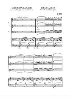 Birch Alley: For violins and piano by Eugen Doga