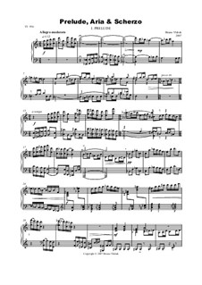 Prelude, Aria and Scherzo, Op.20: Prelude, Aria and Scherzo by Bruno Vlahek