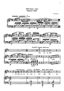 Тарас Бульба: Сцена и дуэт Марильцы и Андрея by Mykola Lysenko