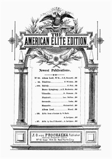 Also hat Gott die Welt geliebt, BWV 68: Arie, for piano by Johann Sebastian Bach