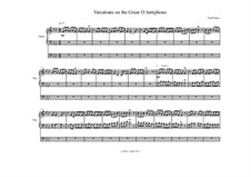 Variations on the Great O Antiphons: Variations on the Great O Antiphons by Todd Parker