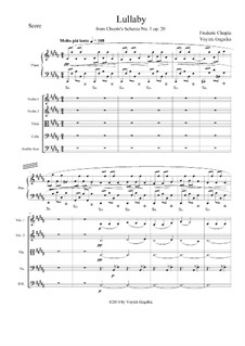 Scherzo Nr.1 h-Moll, Op.20: Lullaby, für Streichorchester by Frédéric Chopin