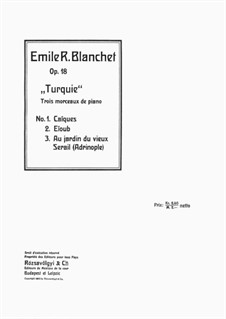 Turquie, Op.18: No.3 Au jardin du vieux Serail (Adrinople) by Emile Blanchet