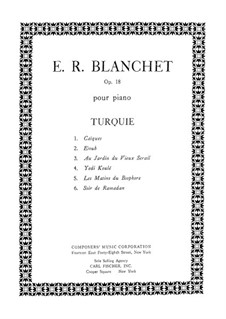 Turquie, Op.18: No.5 Les Matins du Bosphore by Emile Blanchet