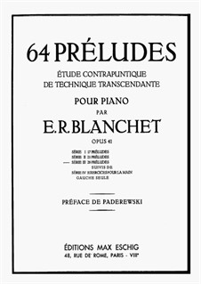 64 Préludes, Op.41: Série III by Emile Blanchet