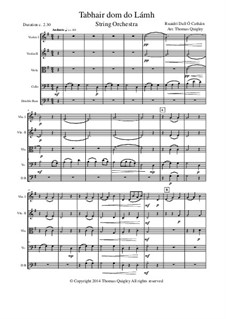 Tabhair dom do Lamh (Give me your hand): Für Streichorchester by Ruairi Dall O Cathain