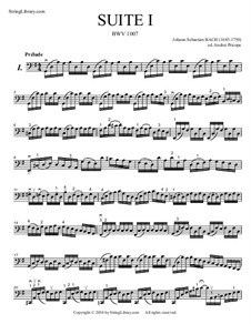 Suite für Cello Nr.1 in G-Dur, BWV 1007: Präludium by Johann Sebastian Bach