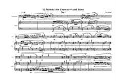 12 Prelude's for Contraforte and Piano: Präludium Nr.1, MVWV 742 by Maurice Verheul
