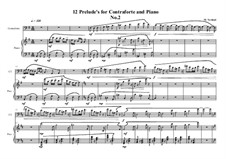 12 Prelude's for Contraforte and Piano: Präludium Nr.2, MVWV 743 by Maurice Verheul