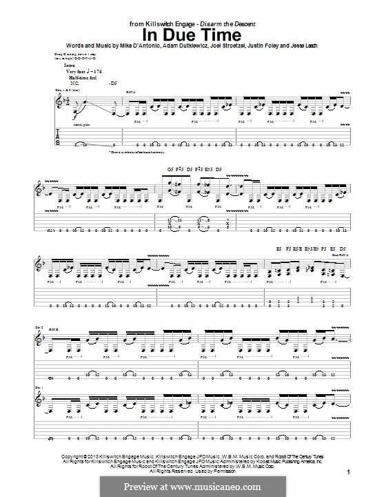 In Due Time (Killswitch Engage) von M. D'Antonio, A. Dutkiewicz, J