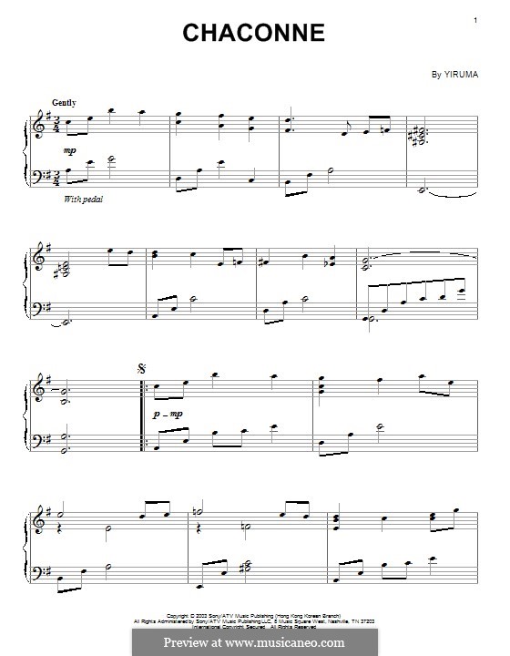 Chaconne: Für Klavier by Yiruma
