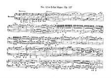 Streichquartett Nr.12 in Es-Dur, Op.127: Version für Klavier, vierhändig by Ludwig van Beethoven