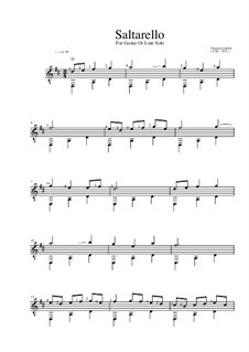 Saltarello: Für Gitarre by Vincenzo Galilei